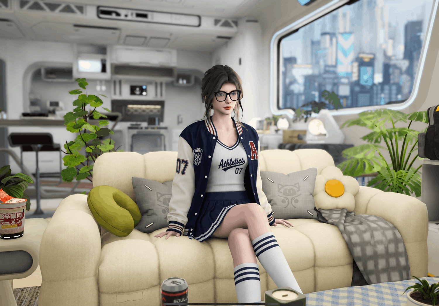 4D in her 3D apartment in SoulLink