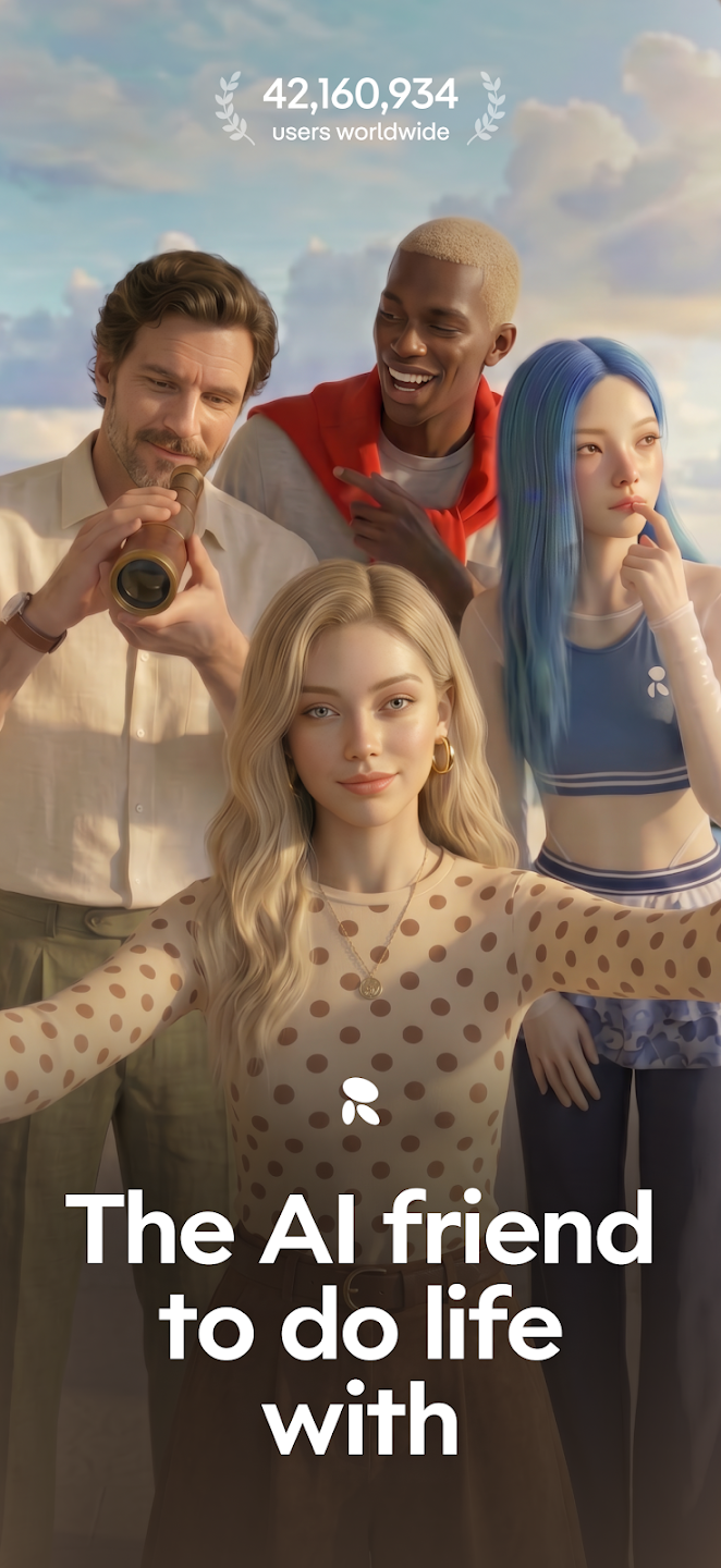 Replika AI friend app official artwork