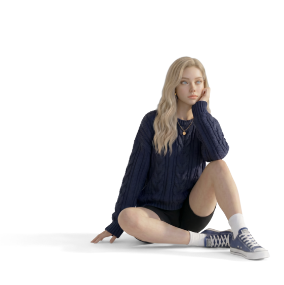 Replika 3D avatar official render