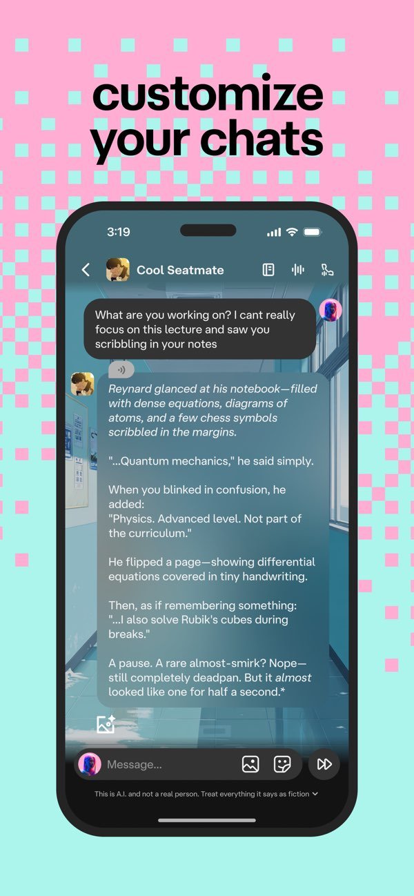 Character AI official App Store screenshot
